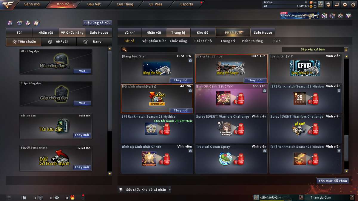 shop acc cf uy tin gia re